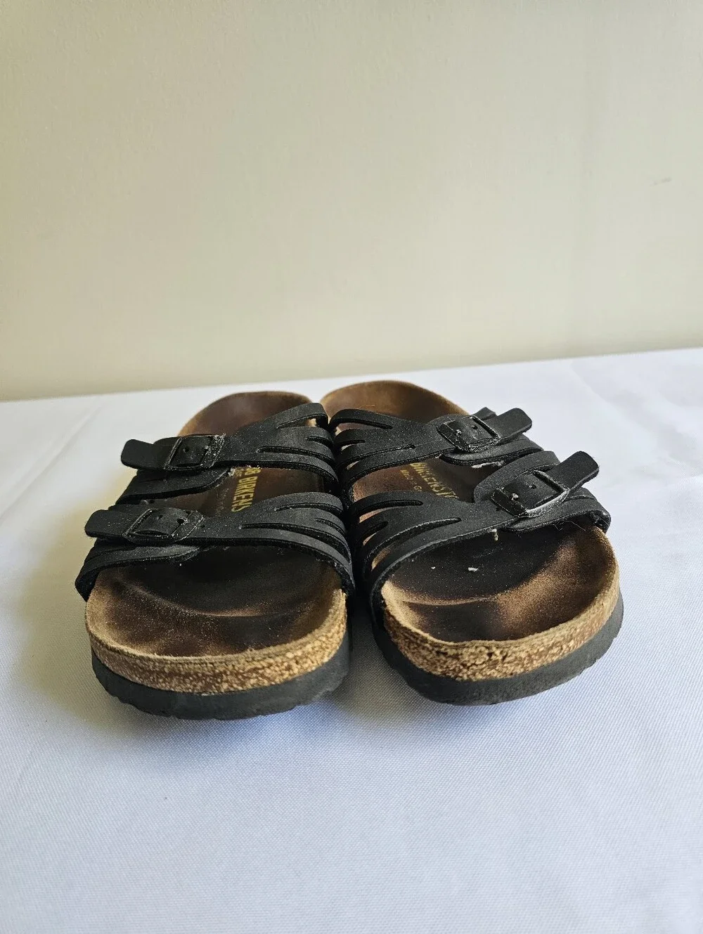 Birkenstock Black Strappy Multi-Band Slide Sandals - Women's